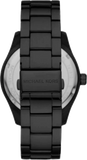 Michael Kors Runway Quartz Black Dial Black Steel Strap Watch For Women - MK4562