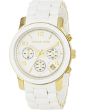 Michael Kors Runway White Dial White Steel Strap Watch for Women - MK5145