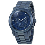 Michael Kors Runway Chronograph Blue Dial Blue Steel Strap Watch For Men - MK8538