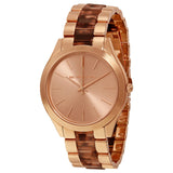 Michael Kors Runway Rose Gold Dial Two Tone Steel Strap Watch for Women - MK4301