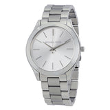 Michael Kors Slim Runway Silver Dial Silver Stainless Steel Strap Watch for Women - MK3178