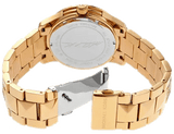 Michael Kors Runway Three Hand Brown Dial Two Tone Steel Strap Watch For Women - MK7389