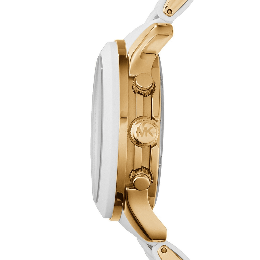 Michael Kors Runway White Dial White Steel Strap Watch for Women - MK5145