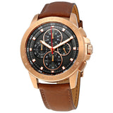 Michael Kors Ryker Analog Gray Dial Brown Leather Strap Watch For Men - MK8519