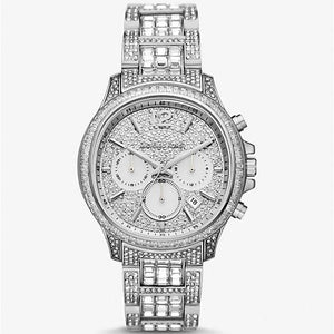 Michael Kors Sage Pavé Limited Edition Crystals Silver Dial Silver Steel Strap Watch for Women - MK7483LE