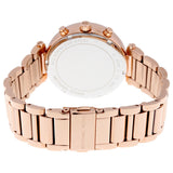 Michael Kors Sawyer Mother of Pearl White Dial Rose Gold Steel Strap Watch for Women - MK6282