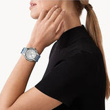 Michael Kors Sidney Chambray Multifunction Blue Dial Blue Silicone Strap Watch For Women - MK7220