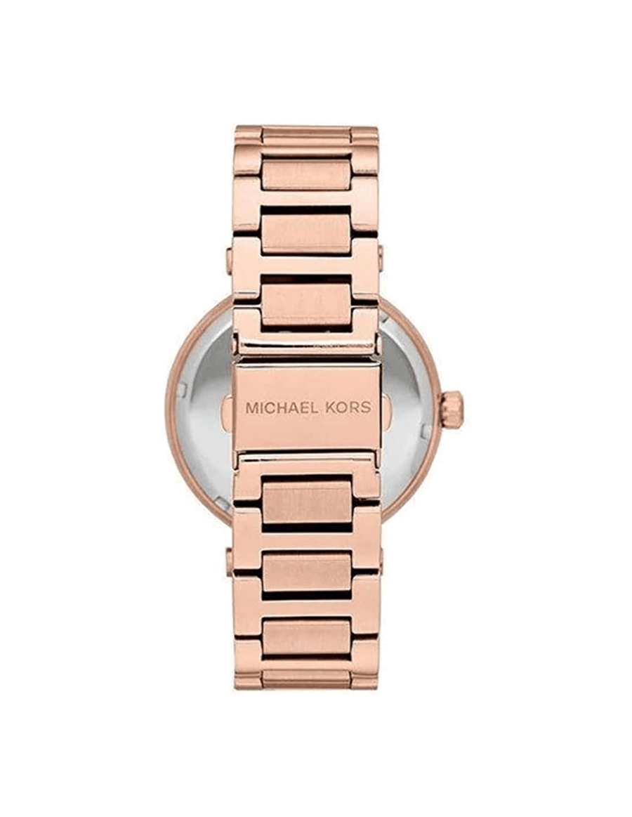 Michael Kors Skylar Rose Gold Dial Rose Gold Steel Strap Watch for Women - MK5868