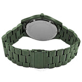 Michael Kors Slim Runway Quartz Black Dial Green Steel Strap Watch For Men - MK8715