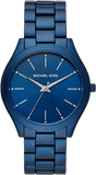 Michael Kors Slim Runway Quartz Blue Dial Blue Steel Strap Watch For Women - MK4503