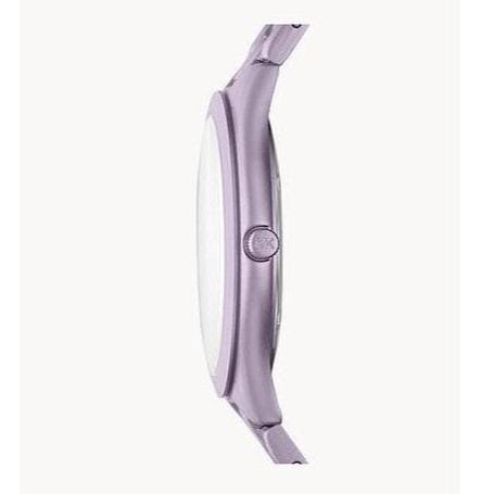 Michael Kors Slim Runway Quartz Purple Dial Purple Steel Strap Watch For Women - MK4540