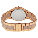 Michael Kors Slim Runway Rose Gold Dial Two Tone Steel Strap Watch for Women - MK4294