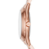 Michael Kors Slim Runway Rose Gold Dial Rose Gold Steel Strap Watch for Women - MK3549