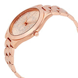 Michael Kors Slim Runway Rose Gold Dial Rose Gold Steel Strap Watch for Women - MK3591