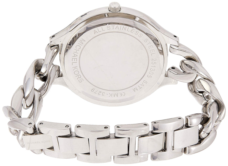Michael Kors Slim Runway Silver Dial Silver Steel Strap Watch for Women - MK3279