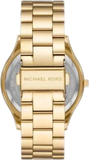 Michael Kors Runway Gold Dial Gold Steel Strap Watch For Women - MK4561