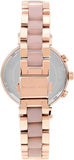 Michael Kors Sofie Chronograph Rose Gold Dial Rose Gold Steel Strap Watch For Women - MK6560