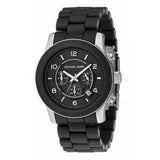 Michael Kors Runway Black Dial Black Rubber Strap Watch for Men - MK8107