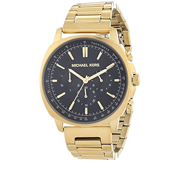 Michael Kors Sullivan Quartz Black Dial Gold Steel Strap Watch For Men - MK8969