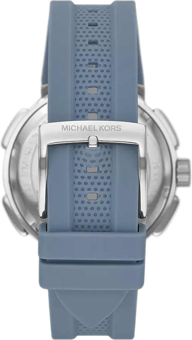 Michael Kors Sidney Chambray Multifunction Blue Dial Blue Silicone Strap Watch For Women - MK7220
