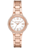 Michael Kors Taryn Quartz White Dial Rose Gold Steel Strap Watch For Women - MK4460