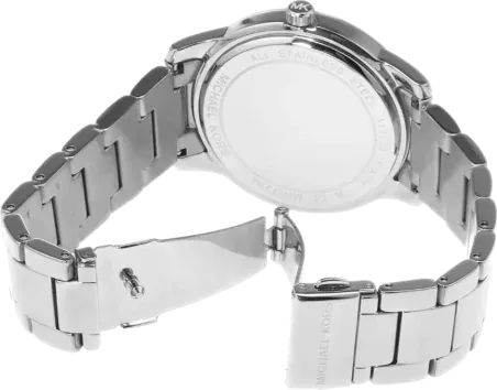 Michael Kors Tibby Chronograph Silver Dial Silver Steel Strap Watch For Women - MK7294