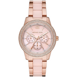 Michael Kors Tibby Multifunction Rose Gold Dial Rose Gold Steel Strap Watch For Women - MK6928