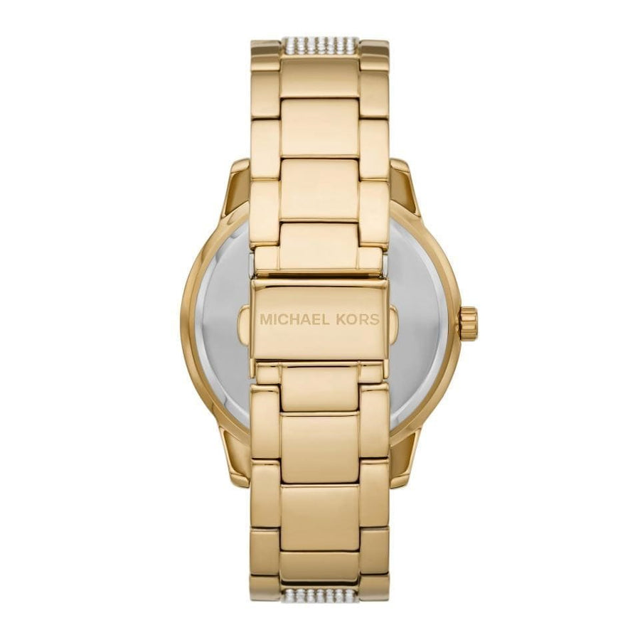 Michael Kors Tibby Multifunction Gold Dial Gold Steel Strap Watch For Women - MK7292