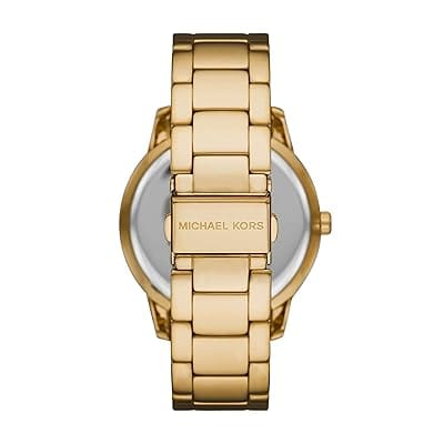 Michael Kors Tibby Three Hand Gold Dial Gold Steel Strap Watch For Women - MK6879