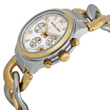 Michael Kors Runway White Dial Two Tone Steel Strap Watch for Women - MK3199