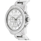 Michael Kors Brecken Chronograph Silver Dial Silver Steel Strap Watch For Women - MK8562