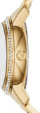 Michael Kors Whitley Analog Diamonds Gold Dial Gold Steel Strap Watch For Women - MK6227