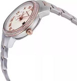 Michael Kors Whitley Analog White Dial Two Tone Steel Strap Watch For Women - MK6228