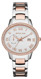 Michael Kors Whitley Analog White Dial Two Tone Steel Strap Watch For Women - MK6228