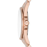 Michael Kors Whitney Quartz White Dial Rose Gold Steel Strap Watch For Women - MK6694