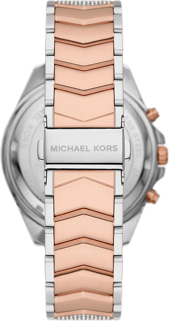 Michael Kors Whitney Chronograph Silver Dial Two Tone Steel Strap Watch For Women - MK7225
