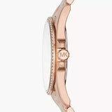 Michael Kors Whitney Quartz White Dial Rose Gold Steel Strap Watch For Women - MK6694