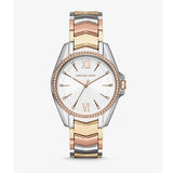 Michael Kors Whitney Quartz White Dial Two Tone Steel Strap Watch For Women - MK6686