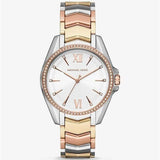 Michael Kors Whitney Quartz White Dial Two Tone Steel Strap Watch For Women - MK6686