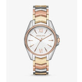 Michael Kors Whitney Quartz White Dial Two Tone Steel Strap Watch For Women - MK6686