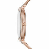 Michael Kors Darci Quartz Mother of Pearl White Dial Rose Gold Mesh Bracelet Watch For Women - MK4519