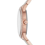 Michael Kors Tibby Chronograph Crystals Rose Gold Dial Rose Gold Steel Strap Watch For Women - MK6826