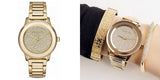 Michael Kors Kinley Gold Dial Gold Steel Strap Watch for Women - MK6209