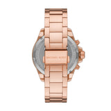 Michael Kors Wren Chronograph Rose Gold Dial Rose Gold Steel Strap Watch for Women - MK7430