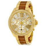 Michael Kors Wren Gold Dial Two Tone Steel Strap Watch for Women - MK6294