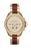 Michael Kors Wren Gold Dial Two Tone Steel Strap Watch for Women - MK6294