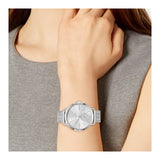 Michael Kors Portia Silver Dial Silver Mesh Bracelet Watch for Women - MK3843