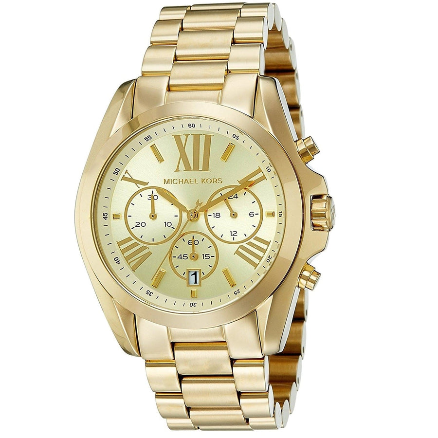 Michael Kors Bradshaw Gold Dial Gold Steel Strap Watch for Women - MK5605