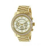 Michael Kors Runway Gold Dial Gold Steel Strap Watch for Women - MK5575