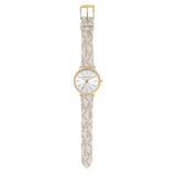 Michael Kors Pyper Quartz Silver Dial White Leather Strap Watch For Women - MK2858